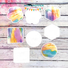 Load image into Gallery viewer, Make up wipe set (5 designs &amp; 2 sizes) machine embroidery design DIGITAL DOWNLOAD