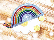 Load image into Gallery viewer, Rainbow ITH Pouch (5 sizes included) machine embroidery design DIGITAL DOWNLOAD