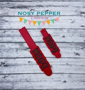 Nope sketchy Wallet tab (2 sizes included) machine embroidery design DIGITAL DOWNLOAD