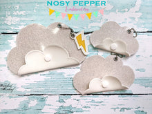 Load image into Gallery viewer, Cloud ITH pouch (5 sizes included) includes charm machine embroidery design DIGITAL DOWNLOAD