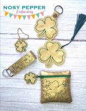Load image into Gallery viewer, Shamrock Set of 6 machine embroidery designs (DIGITAL DOWNLOAD)