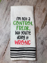 Load image into Gallery viewer, Control Freak machine embroidery design (4 sizes included) DIGITAL DOWNLOAD