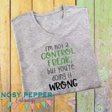 Load image into Gallery viewer, Control Freak machine embroidery design (4 sizes included) DIGITAL DOWNLOAD