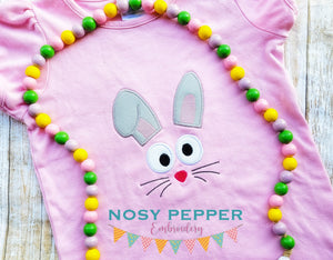 Bunny face applique machine embroidery design (5 sizes included) DIGITAL DOWNLOAD