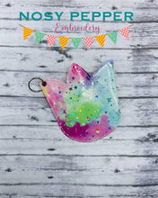 Load image into Gallery viewer, Tulip ITH pouch (5 sizes included) machine embroidery design DIGITAL DOWNLOAD