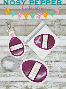 Applique Easter egg (set of 3 designs) machine embroidery design DIGITAL DOWNLOAD