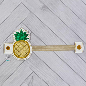 Pineapple applique Bottle Band machine embroidery design DIGITAL DOWNLOAD