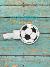 Load image into Gallery viewer, Soccer Bottle Band machine embroidery design DIGITAL DOWNLOAD