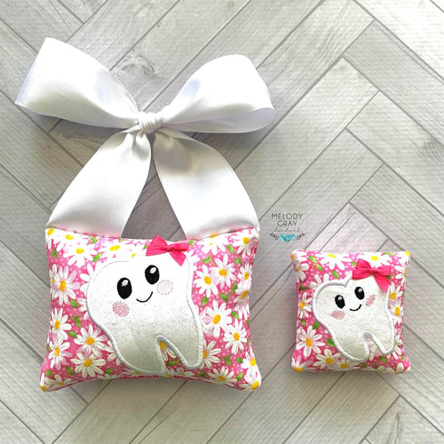 Tooth Fairy Pillow 2 hoop sizes included machine embroidery design DIGITAL DOWNLOAD