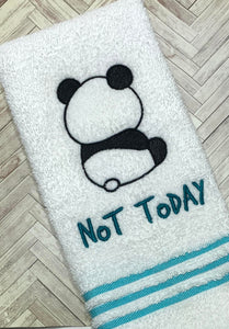 Not Today machine embroidery design (5 sizes included) DIGITAL DOWNLOAD