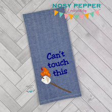 Load image into Gallery viewer, Can&#39;t touch this applique machine embroidery design (4 sizes included) DIGITAL DOWNLOAD