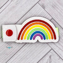 Load image into Gallery viewer, Sketchy Rainbow bottle band machine embroidery design DIGITAL DOWNLOAD