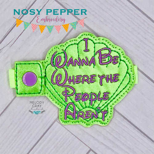 Where the people aren't Bottle Band machine embroidery design DIGITAL DOWNLOAD