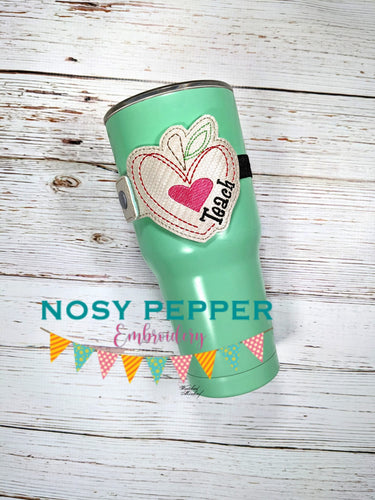 Teach Bottle Band machine embroidery design DIGITAL DOWNLOAD