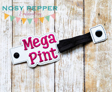 Load image into Gallery viewer, Mega Pint bottle band machine embroidery design DIGITAL DOWNLOAD