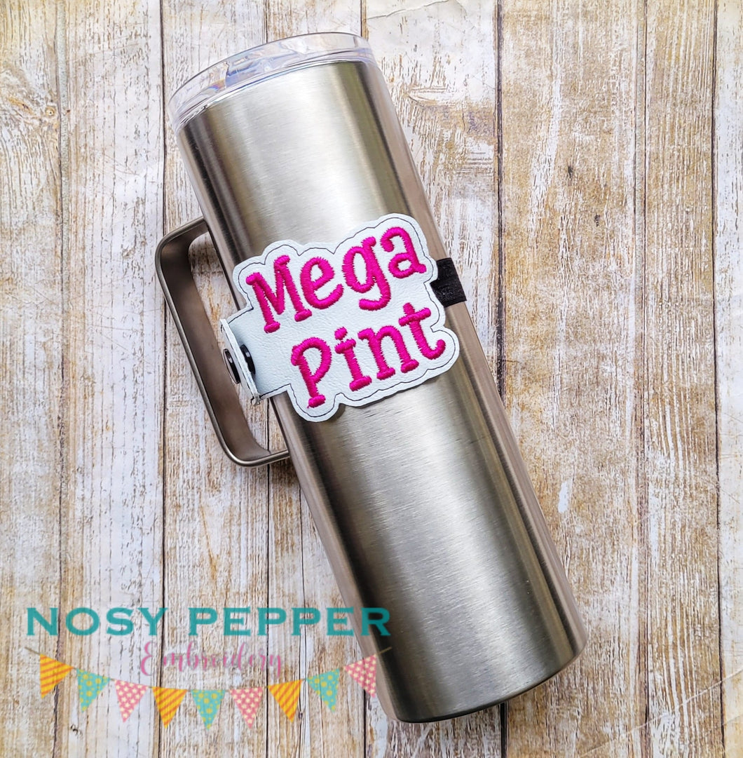 Mega Pint bottle band machine embroidery design DIGITAL DOWNLOAD