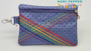 Rainbow weave ITH Bag (5 sizes available) machine embroidery design DIGITAL DOWNLOAD