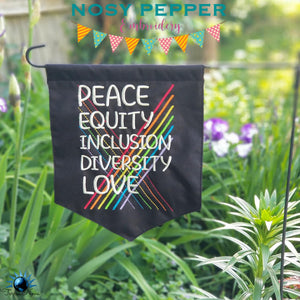Peace equity inclusion diversity and love machine embroidery design (4 sizes included) DIGITAL DOWNLOAD