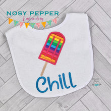 Load image into Gallery viewer, Chill (sketch fill and applique versions included; 5 sizes included) machine embroidery design DIGITAL DOWNLOAD