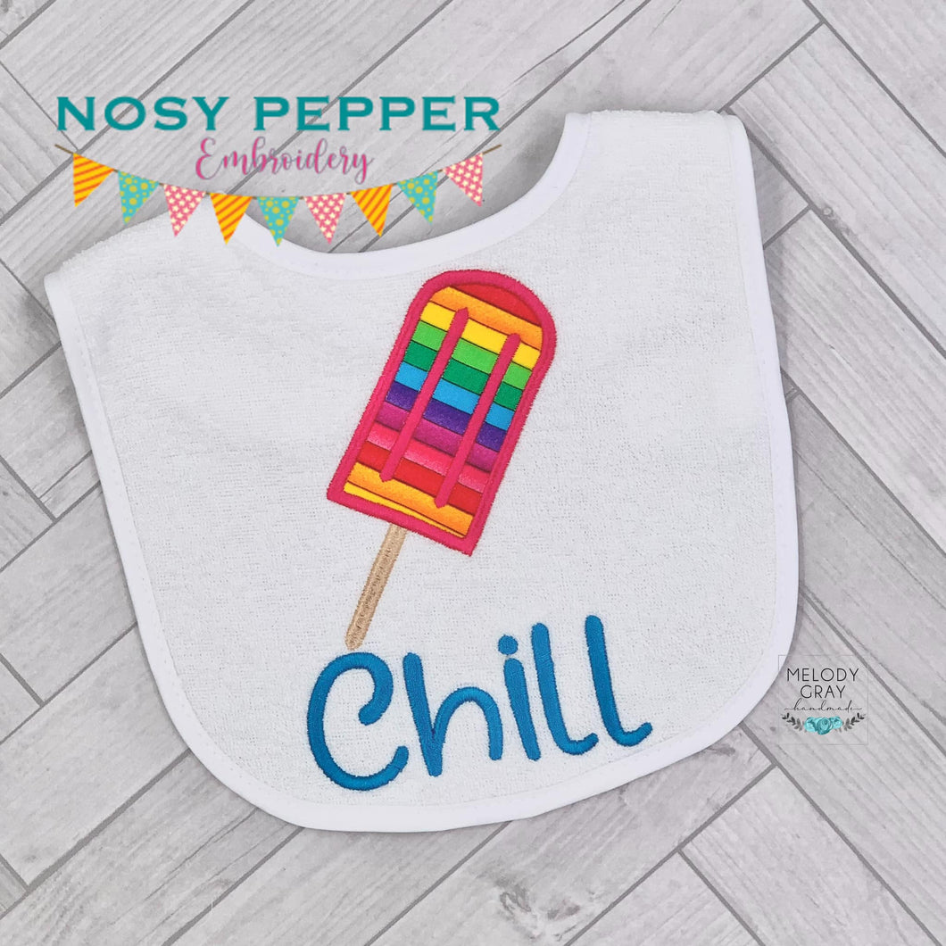 Chill (sketch fill and applique versions included; 5 sizes included) machine embroidery design DIGITAL DOWNLOAD