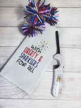 Load image into Gallery viewer, With Liberty &amp; sparklers for all machine embroidery design (4sizes included) DIGITAL DOWNLOAD