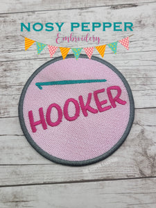 Hooker patch machine embroidery design DIGITAL DOWNLOAD