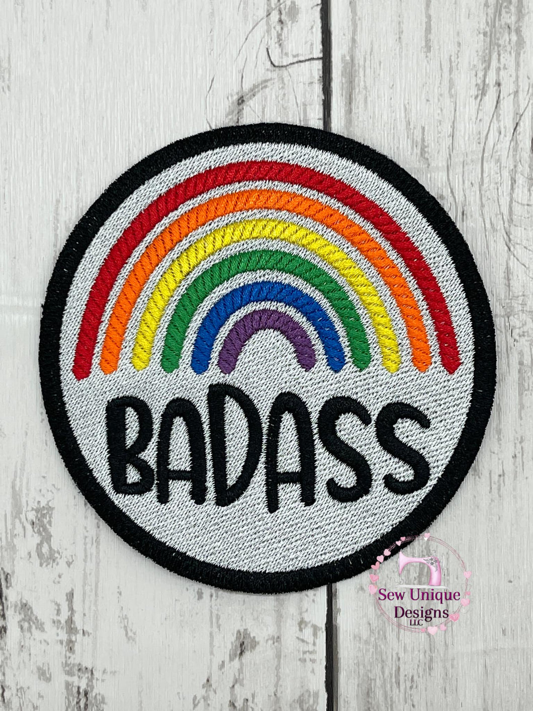 Badass patch 4x4 machine embroidery design DIGITAL DOWNLOAD