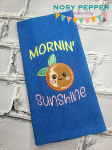 Mornin' Sunshine applique machine embroidery design (4 sizes included) DIGITAL DOWNLOAD