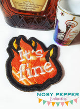 Load image into Gallery viewer, It&#39;s fine patch machine embroidery design DIGITAL DOWNLOAD