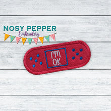 Load image into Gallery viewer, I&#39;m OK patch machine embroidery design DIGITAL DOWNLOAD