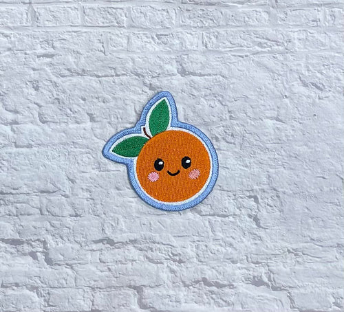 Orange Patch machine embroidery design DIGITAL DOWNLOAD