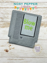 Load image into Gallery viewer, Blow me patch (2 sizes included) machine embroidery design DIGITAL DOWNLOAD