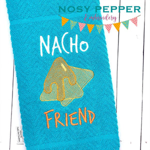 Nacho friend embroidery design (2 versions & 5 sizes included) machine embroidery design DIGITAL DOWNLOAD