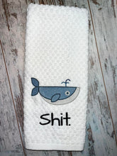 Load image into Gallery viewer, Whale sh*t design (sketch fill &amp; applique versions included in 5 sizes) machine embroidery design DIGITAL DOWNLOAD