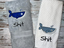 Load image into Gallery viewer, Whale sh*t design (sketch fill &amp; applique versions included in 5 sizes) machine embroidery design DIGITAL DOWNLOAD