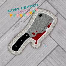 Load image into Gallery viewer, Cleaver Patch machine embroidery design DIGITAL DOWNLOAD