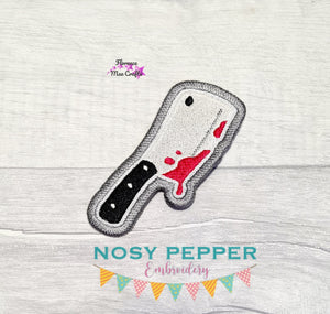 Cleaver Patch machine embroidery design DIGITAL DOWNLOAD