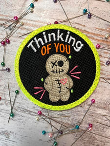 Thinking of you patch machine embroidery design DIGITAL DOWNLOAD