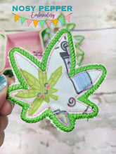 Load image into Gallery viewer, Wake and bake wipe and tray set (2 sizes of wipes &amp; 2 sizes of trays included) machine embroidery design DIGITAL DOWNLOAD