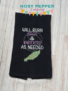 Will burn sage & bridges as needed embroidery design (4 sizes included) DIGITAL DOWNLOAD