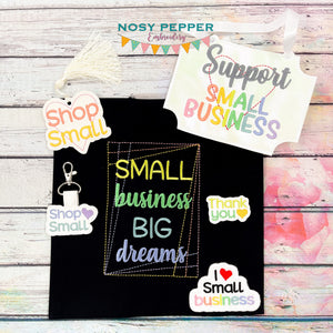 Small Business bundle (set of 6 designs) machine embroidery design DIGITAL DOWNLOAD