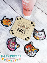 Load image into Gallery viewer, Purr-fect cat wipe &amp; Tray set (2 sizes of wipes &amp; 2 sizes of trays included) machine embroidery design DIGITAL DOWNLOAD