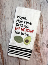 Load image into Gallery viewer, Nope. Avocado sketchy machine embroidery design (4 sizes included) DIGITAL DOWNLOAD