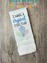 Load image into Gallery viewer, I Have A Crystal For That sketchy machine embroidery design (4 sizes included) DIGITAL DOWNLOAD