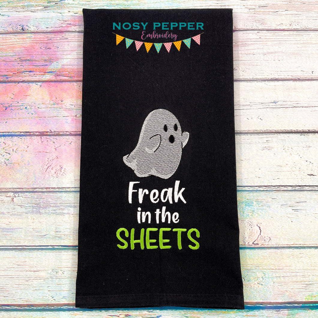 Freak In The Sheets sketchy machine embroidery design (4 sizes included) DIGITAL DOWNLOAD