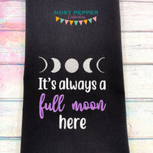 Load image into Gallery viewer, It&#39;s Always a Full Moon machine embroidery design (4 sizes included) DIGITAL DOWNLOAD