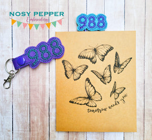988 Snaptab with Feltie machine embroidery design DIGITAL DOWNLOAD
