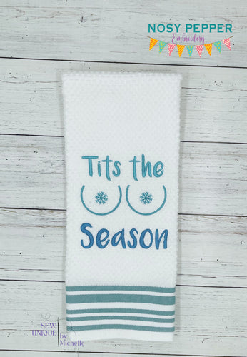 Tits The Season machine embroidery design (4 sizes included) DIGITAL DOWNLOAD