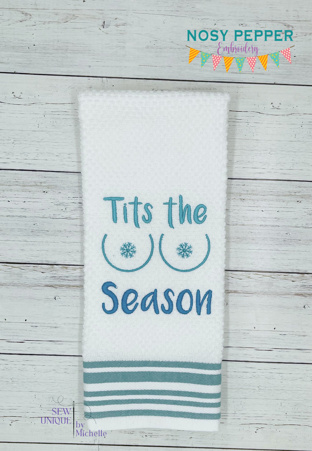 Tits The Season machine embroidery design (4 sizes included) DIGITAL DOWNLOAD