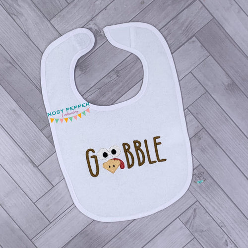 Gobble sketchy machine embroidery design (5 sizes included) DIGITAL DOWNLOAD